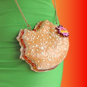 HALF-EATEN BURGER COIN PURSE