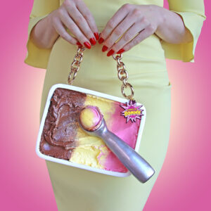NEAPOLITAN ICE CREAM PURSE