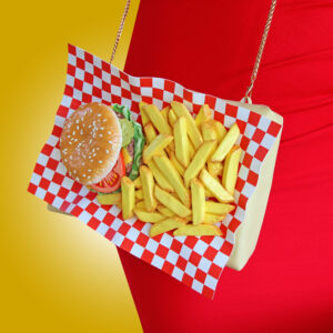 BURGER FASTFOOD TRAY PURSE
