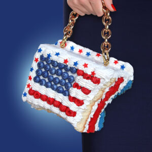 RUINED 4TH OF JULY CAKE PURSE